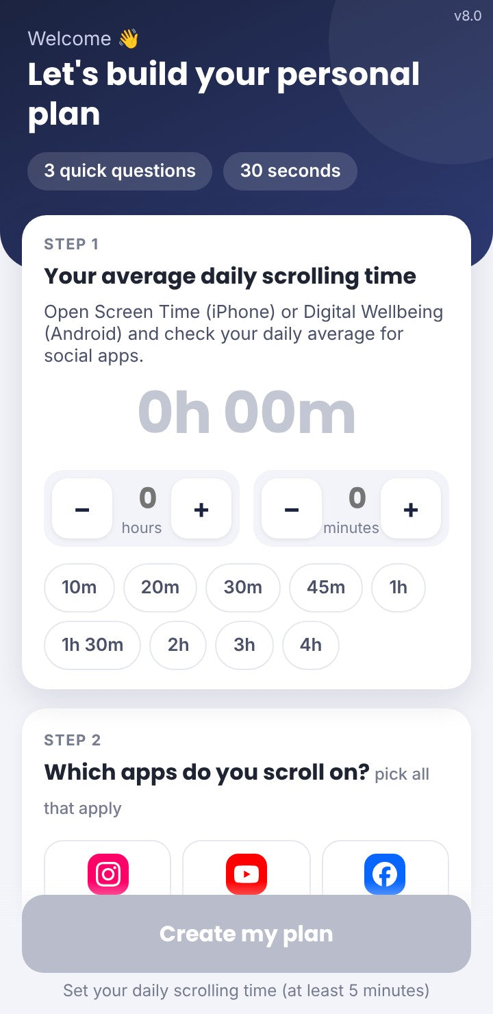 Take Back Your Time – Doom-Scrolling Tracker (Web App + Google Sheet)